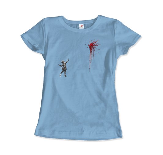 Banksy Valentines Day Mural Reproduction T-Shirt-10